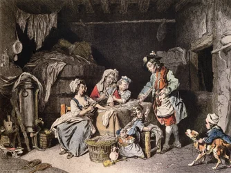 The Song Seller, engraved by Lalauze